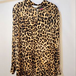 Vince Camuto Leopard Blouse 2x